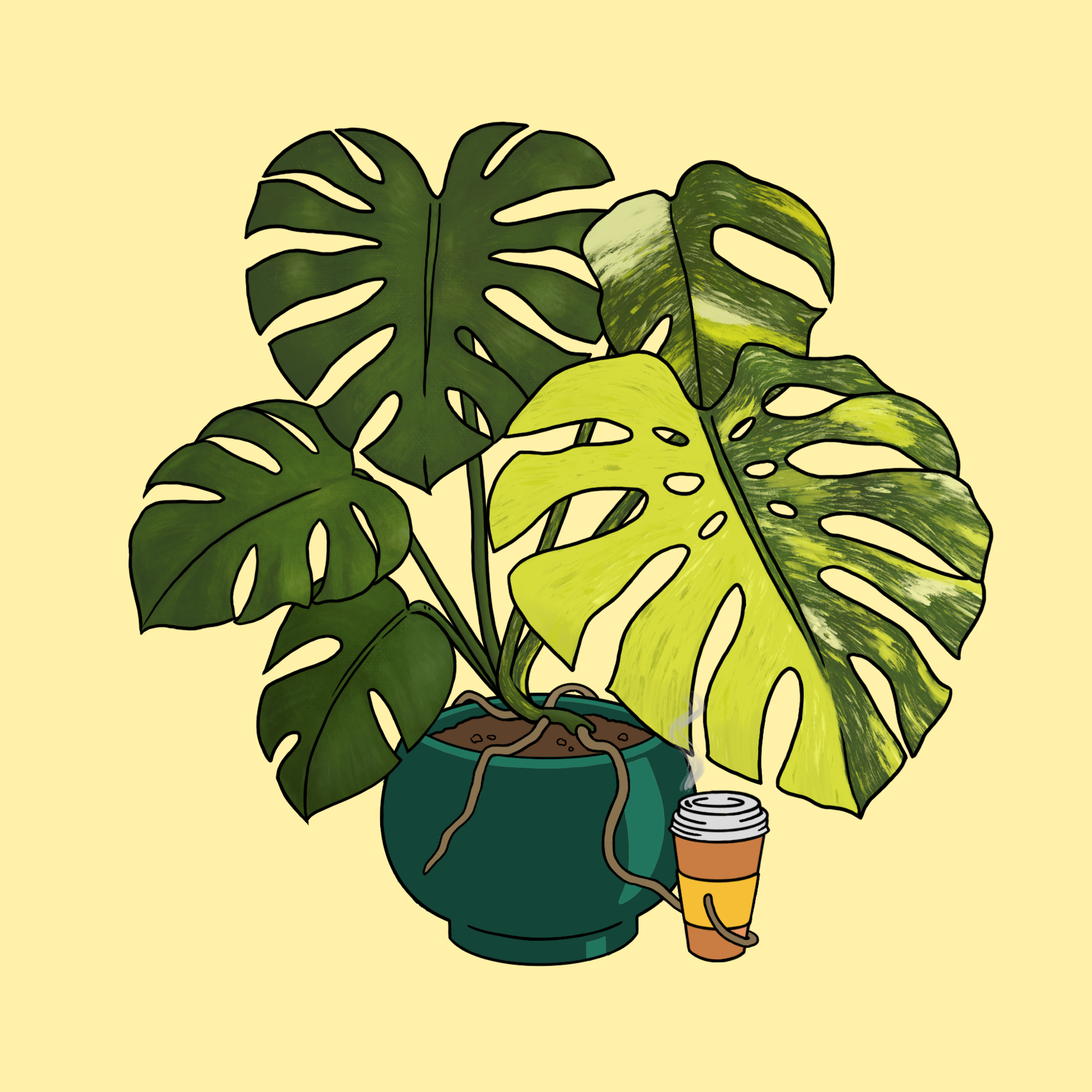 Moody Monstera #123